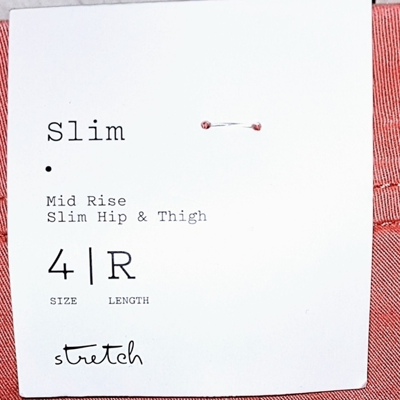 Coral Stretchy Cotton Ankle Pants - Picture 4 of 5